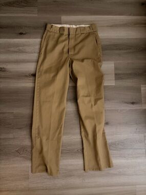 Men's Khaki Dress Pants - Classic Straight Fit